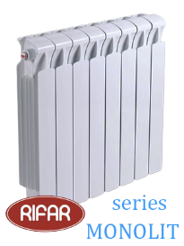 Радиатор биметаллический RIFAR МONOLIT 500/14 секций (боковое подключение) 
